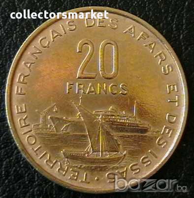 20 франка 1970, Афар и Иса, снимка 1