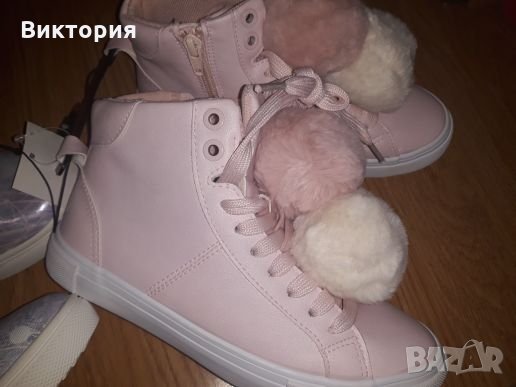 Нови кецове H&M розови с топки, снимка 1