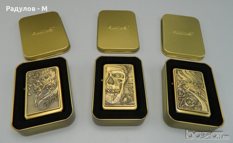Запалка метална черепи, снимка 1