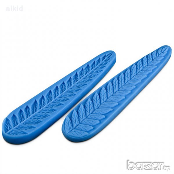 дълъг житен клас жито овес 2 части вейнър силиконов молд форма за тесто фондан украса, снимка 1