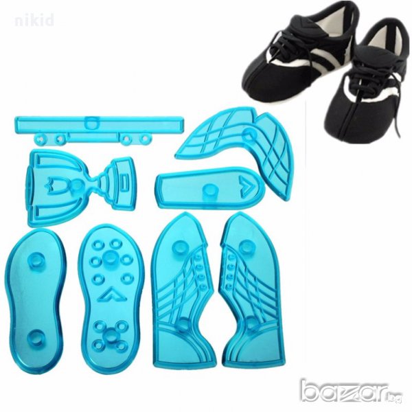 спортни форми маратонки обувки обувка купа резци за украса фондан торта, снимка 1