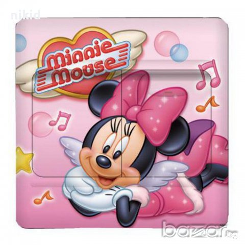 брокатен мини маус стикер за контакт ключ на лампа копчето