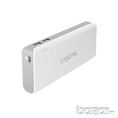 Logilink Mobile Power Bank 10000mAh, IP44 мобилно зарядно за таблети и смартфони, снимка 3 - Външни батерии - 17801698