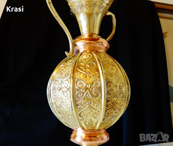 Медна ваза,медна кана,амфора 1.6 кг., снимка 4 - Антикварни и старинни предмети - 24713257