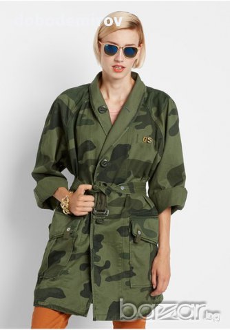Ново дамско двулицево камо палто G Star BEACH ROVIC Camou Summer Coat оригинал, снимка 11 - Палта, манта - 13322964