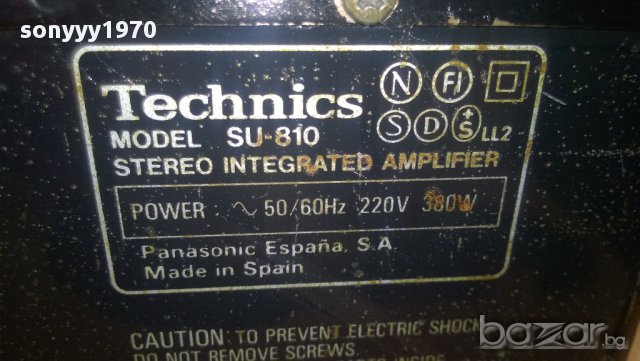 technics su-810-stereo amplifier-380watts-внос от швеицария, снимка 5 - Сватбени рокли - 9213011
