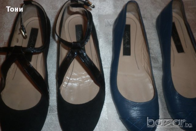 Детски или за дами с малко краче кожени балеринки Cristhelen B в синьо , снимка 14 - Дамски ежедневни обувки - 12159041