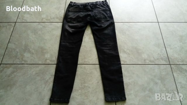 zara man оригинал jeans размер 32 skinny fit цвят тъмно сив мъжки дънки, снимка 8 - Дънки - 22485448