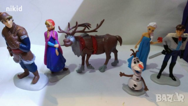 6 бр PVC фигурки от Замръзналото кралство Frozen Елза Анна Свен за игра и украса торта, снимка 2 - Фигурки - 21184298