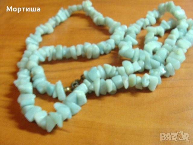 Руска Ретро огърлица естествен ларимар разпродажба , снимка 4 - Колиета, медальони, синджири - 25510000