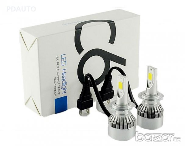 2бр LED Диодни Крушки H1, H7 -72W, снимка 3 - Аксесоари и консумативи - 18910861