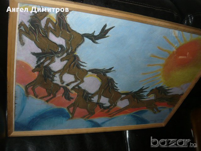 Прекрасна картина см. техника Лаура Кей Уолкер 1983 г., снимка 3 - Картини - 16741294