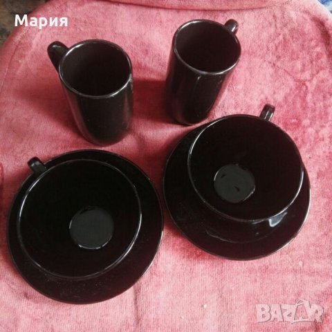 Нов полски порцелан черен,лукс от 6 части+Подарък 4 бр.подложки за чаши, снимка 7 - Кухненски принадлежности - 22081269