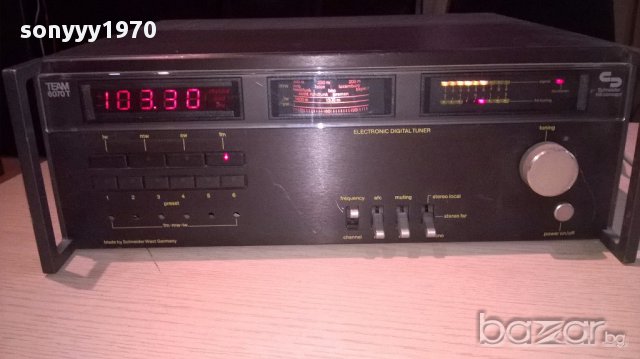 schneider team-6070t hi-fi retro tuner-внос швеицария, снимка 9 - Ресийвъри, усилватели, смесителни пултове - 12728438