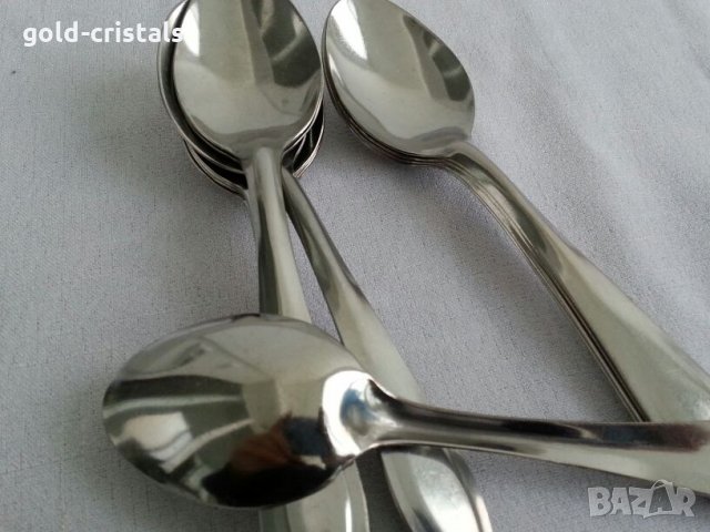  българска алпака хром лъжички за чай кафе , снимка 5 - Антикварни и старинни предмети - 23556754