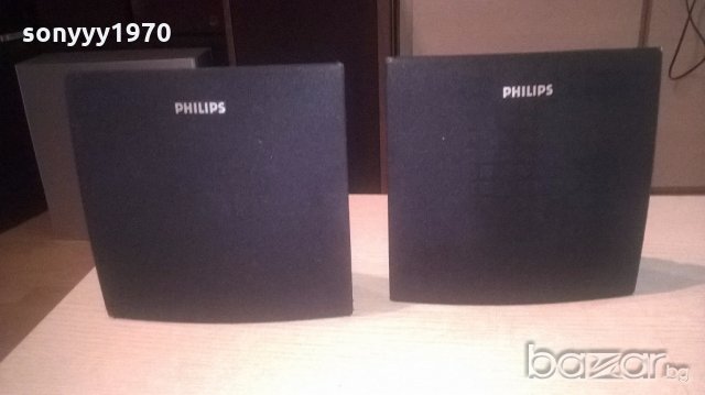 philips-2бр тонколони-19х19х8см-внос швеицария, снимка 8 - Тонколони - 18772909