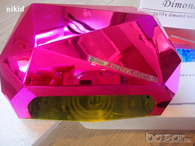 36W комбинирана UV & LED лампа диамант с троен таймер циклама за нокти маникюр , снимка 3 - Продукти за маникюр - 14838223