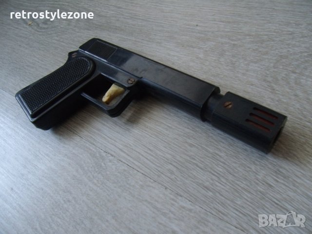 № 1320 стара играчка - пистолет   - синтетика / пластмаса  - размери 20 / 9 см  - соц.период, снимка 3 - Колекции - 22590627