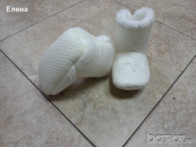 Плюшени бебешки декоративни ботушки, снимка 2 - Бебешки боти и ботуши - 20103366