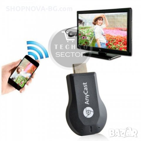  WiFi TV stick Anycast за безжично свързване на телефон, таблет с телевизор , снимка 2 - Плейъри, домашно кино, прожектори - 24611897