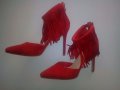 Червени нови секси обувки, снимка 1