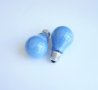 Лампа обикновена синя с цокъл E27 220V 40W, снимка 1 - Крушки - 17440939