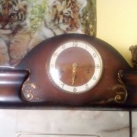 Профилактиран каминен часовник хермл е bus clock четири четвърти тип латерна, снимка 1 - Антикварни и старинни предмети - 20996108