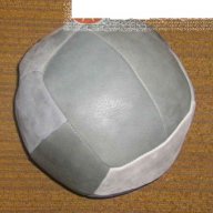 медицинска топка естествена кожа нова, снимка 2 - Фитнес уреди - 17562144