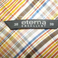 Карирана ризка "Eterna" excellent-non iron swiss cotton, снимка 14 - Ризи - 14165190