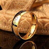💍Sauron's All Powerful Ring (LOTR Hobbit) - Пръстена с гравираното елфско слово !, снимка 2 - Пръстени - 21949737