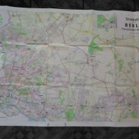 Стара Карта на Берлин/Berlin(ГДР)-1964г., снимка 1 - Антикварни и старинни предмети - 23861832