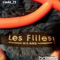 Дам.елек-"Les Filles"-/изк.велур/-цвят-тъмно син-1. Закупен от Италия., снимка 4 - Елеци - 22029514