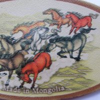 Автентичен кожен магнит от Монголия-серия-3, снимка 5 - Други ценни предмети - 18920908
