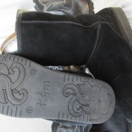 UGG,K&M boots аналог на UGG,39 топли унисекс боти-естествен велур,естествена вълна,GOGOMOTO.BAZAR.BG, снимка 17 - Дамски боти - 16860827