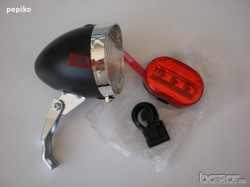 Продавам колела внос от Германия  Комплект НОВИ електронни фарче и стопче модел 2014г, снимка 1