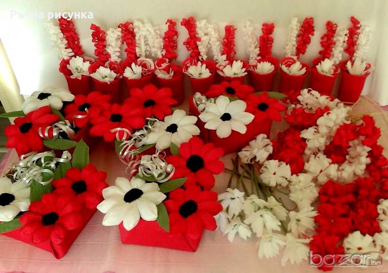 Цвeтя от хартия и букeти , снимка 1