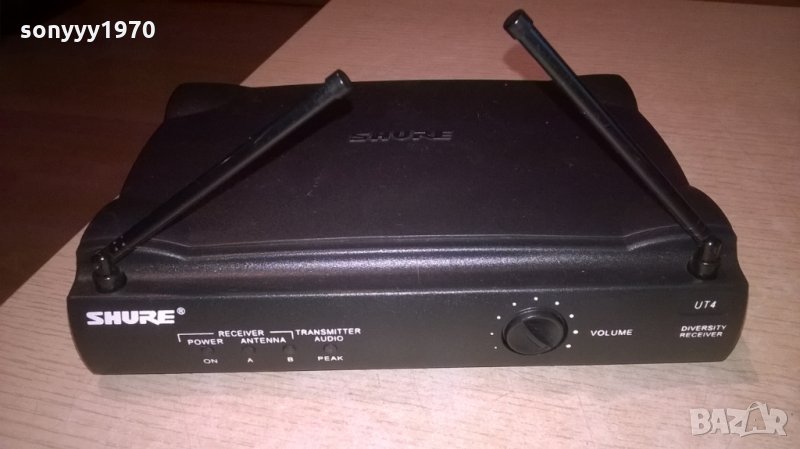 shure ut4 diversity receiver-приемник за микрофон, снимка 1