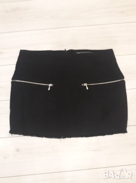 Черна къса пола Зара - Zara Trafaluc внос от чужбина, снимка 1
