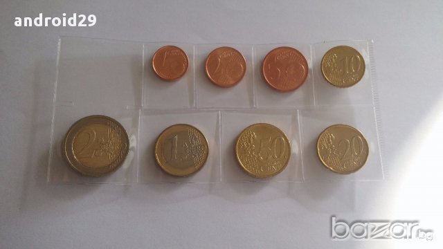 Ирландия Евро Монети - пълен сет 2002 г., снимка 2 - Нумизматика и бонистика - 16906371