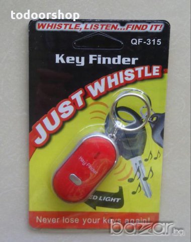 Ключодържател с аларма която реагира на свирене и лесно намирате изгубени ключове + вградено фенерче, снимка 2 - Други - 10703391