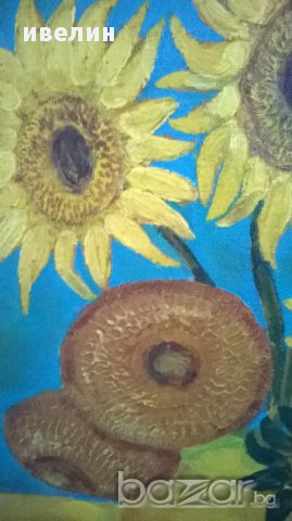 картина-слънчогледи, снимка 2 - Картини - 16714231