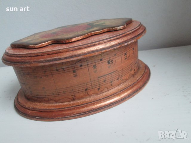 старинна кутийка за бижута -елипса, снимка 6 - Подаръци за жени - 23200442