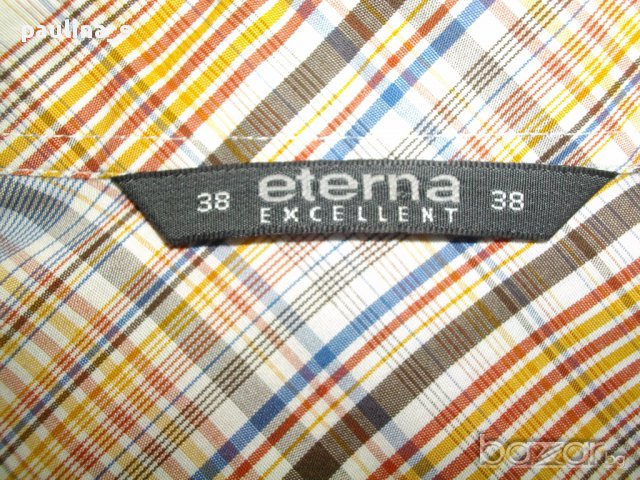 Кариран немачкаема риза "Eterna" excellent-non iron swiss cotton, снимка 14 - Ризи - 14165190