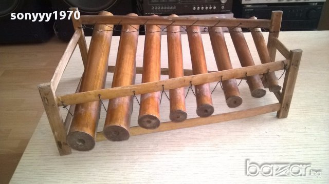 Ретро музикален инструмент-бамбуков-45х38х18см-внос швеицария, снимка 8 - Антикварни и старинни предмети - 17082626
