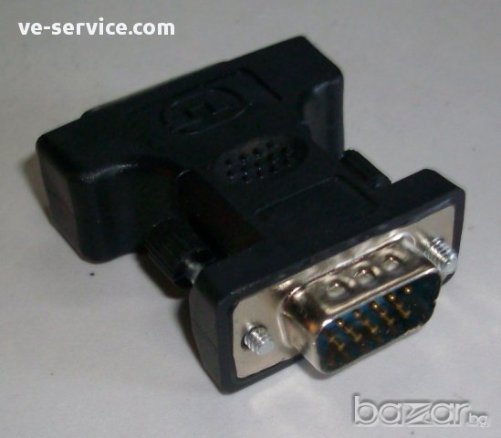Адаптер / преходник VGA to DVI, снимка 4 - Кабели и адаптери - 13147996