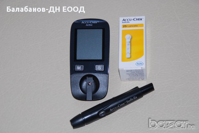 Глюкомер за измерване на кръвна захар Accu-Chek Active + 110 бр. тест ленти , снимка 7 - Уреди за диагностика - 11000812