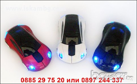 Мишка под формата на кола Порше, снимка 2 - Клавиатури и мишки - 12971731