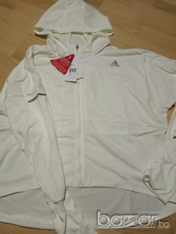 Ново яке Adidas Pure X Running Jacket in White, снимка 6 - Спортни екипи - 19536947