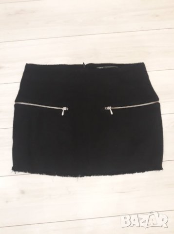 Черна къса пола Зара - Zara Trafaluc внос от чужбина