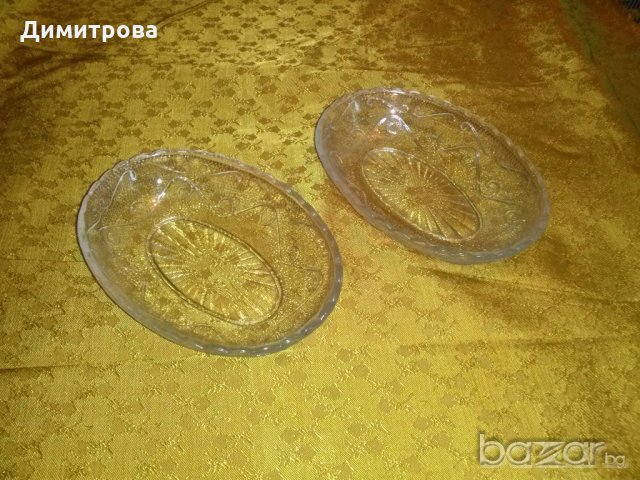 Кристални чинии , десертни чинии /за торта/